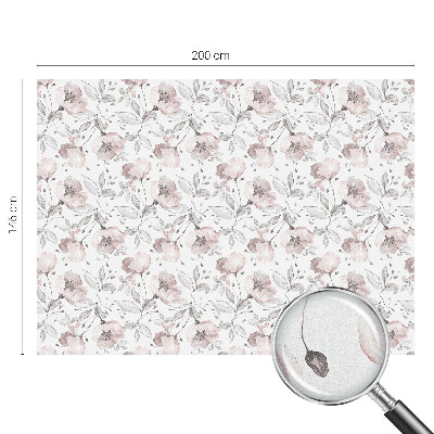 Rózsa levelek Öntapadós üvegfólia vitrázs mintával