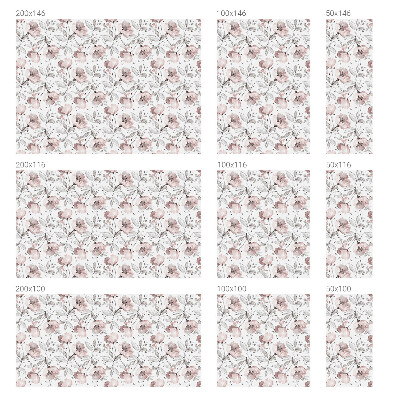 Rózsa levelek Öntapadós üvegfólia vitrázs mintával