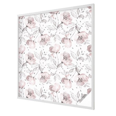 Rózsa levelek Öntapadós üvegfólia vitrázs mintával