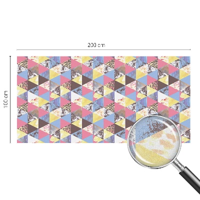 Színes háromszögek Belátásgátló fólia ablakra