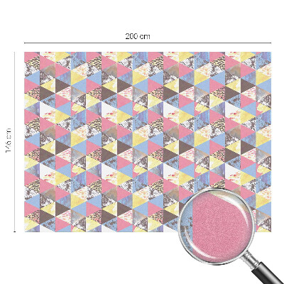 Színes háromszögek Belátásgátló fólia ablakra