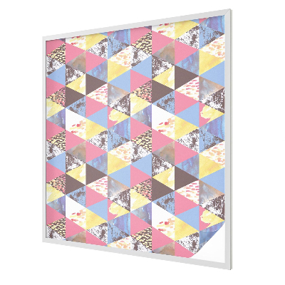 Színes háromszögek Belátásgátló fólia ablakra
