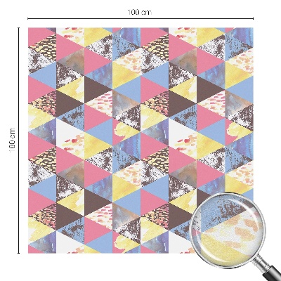 Színes háromszögek Belátásgátló fólia ablakra