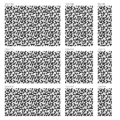 Geometriai illúziók Öntapadós ablakfólia ólomüveg mintával