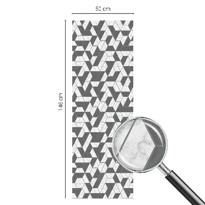 Geometriai illúziók Öntapadós ablakfólia ólomüveg mintával