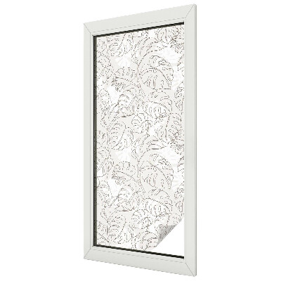 Növényi dísz Öntapadós üvegfólia vitrázs mintával