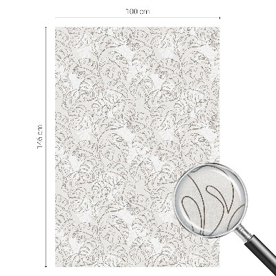 Növényi dísz Öntapadós üvegfólia vitrázs mintával