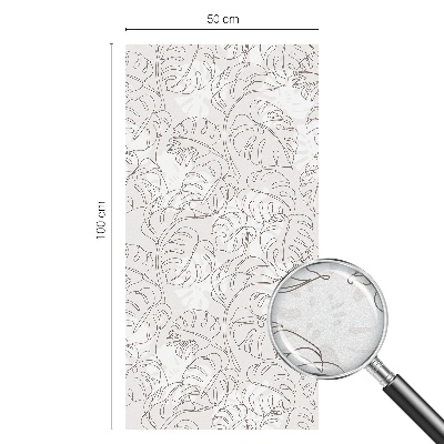 Növényi dísz Öntapadós üvegfólia vitrázs mintával