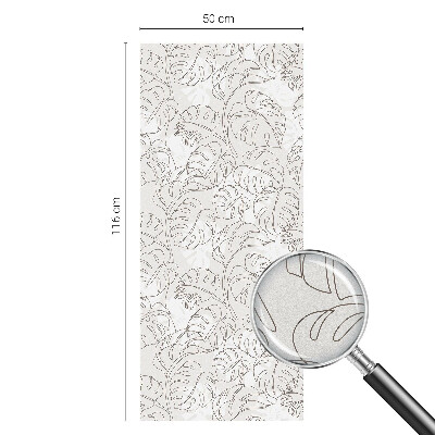 Növényi dísz Öntapadós üvegfólia vitrázs mintával