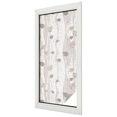 Elegáns levelek Belátásgátló fólia ablakra