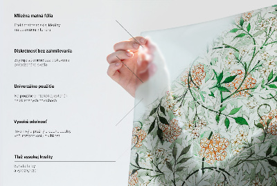 Elegáns levelek Belátásgátló fólia ablakra