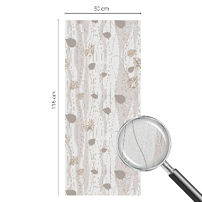 Elegáns levelek Belátásgátló fólia ablakra