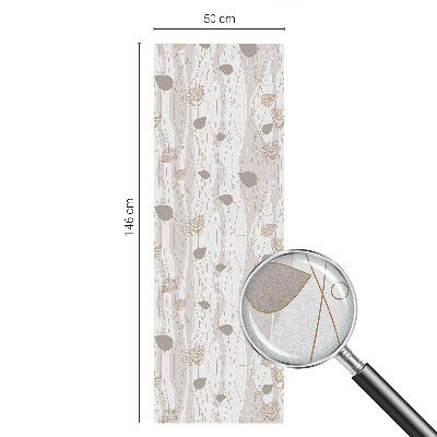 Elegáns levelek Belátásgátló fólia ablakra