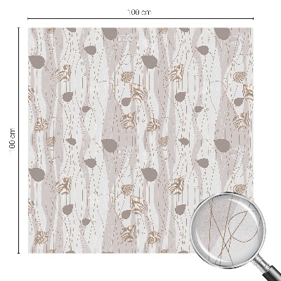 Elegáns levelek Belátásgátló fólia ablakra