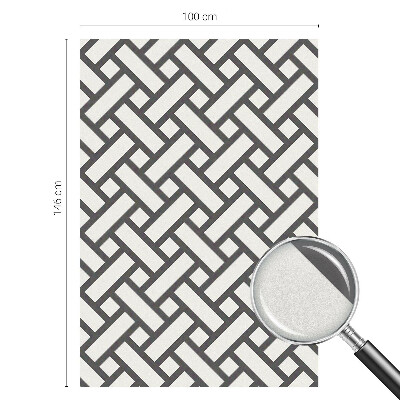 Összefonódó téglalapok Üvegfólia ablakra