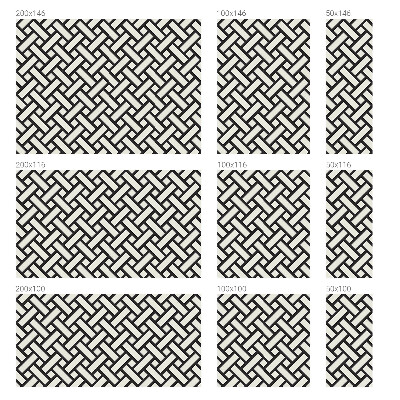 Összefonódó téglalapok Üvegfólia ablakra