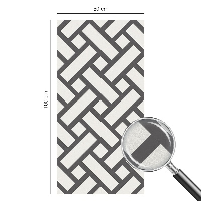 Összefonódó téglalapok Üvegfólia ablakra