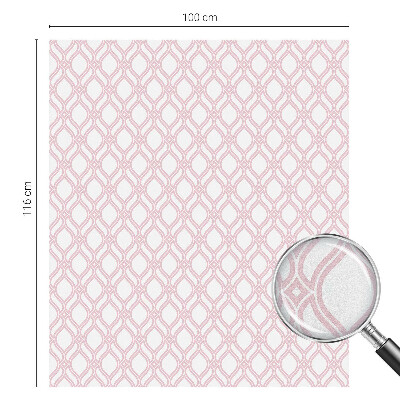 Rózsaszín vonalak Öntapadós üvegfólia vitrázs mintával