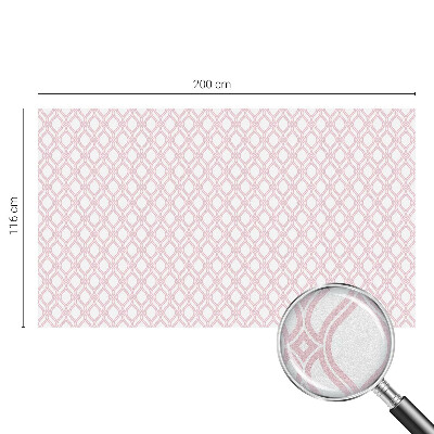 Rózsaszín vonalak Öntapadós üvegfólia vitrázs mintával