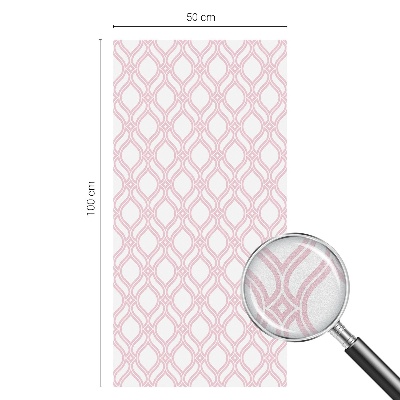 Rózsaszín vonalak Öntapadós üvegfólia vitrázs mintával