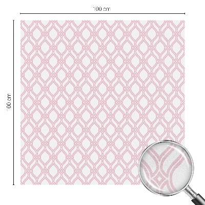 Rózsaszín vonalak Öntapadós üvegfólia vitrázs mintával