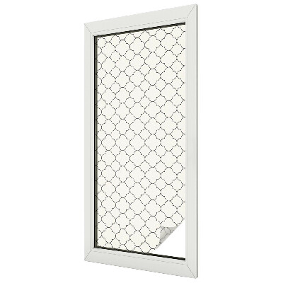 Egyszerű elegancia Öntapadós ablakfólia ólomüveg mintával