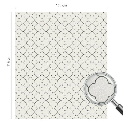 Egyszerű elegancia Öntapadós ablakfólia ólomüveg mintával