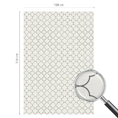 Egyszerű elegancia Öntapadós ablakfólia ólomüveg mintával