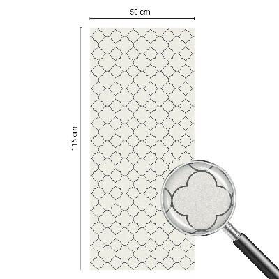 Egyszerű elegancia Öntapadós ablakfólia ólomüveg mintával