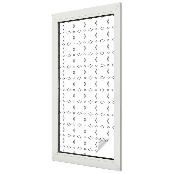 Rombusz alakzatok Öntapadós üvegfólia vitrázs mintával