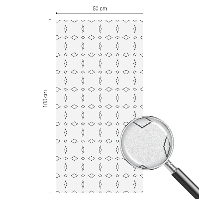 Rombusz alakzatok Öntapadós üvegfólia vitrázs mintával