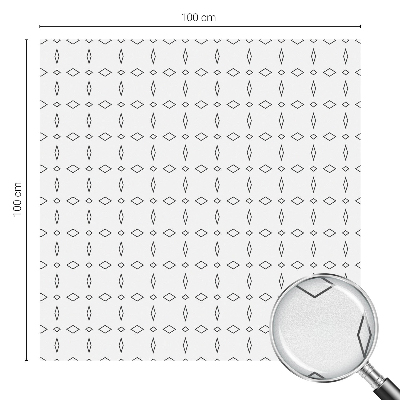Rombusz alakzatok Öntapadós üvegfólia vitrázs mintával
