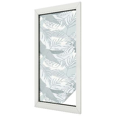 Finom levelek Öntapadós ablakfólia ólomüveg mintával