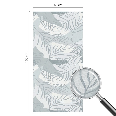 Finom levelek Öntapadós ablakfólia ólomüveg mintával