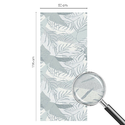 Finom levelek Öntapadós ablakfólia ólomüveg mintával