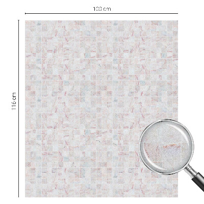 Kő mozaik Öntapadós üvegfólia vitrázs mintával