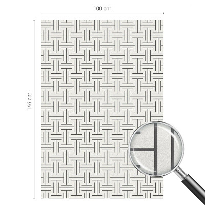 Szimmetrikus fonat Üvegfólia ablakra