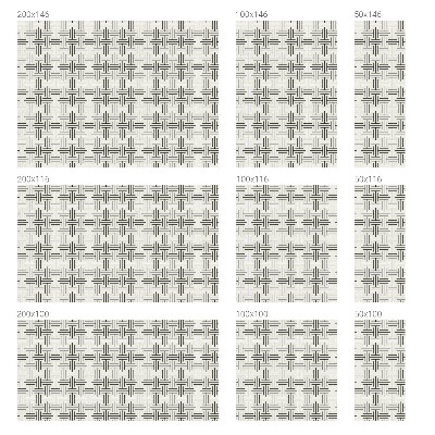 Szimmetrikus fonat Üvegfólia ablakra