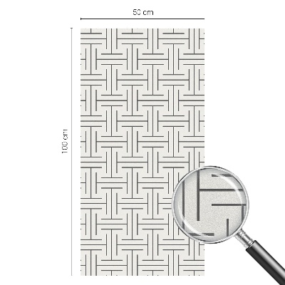 Szimmetrikus fonat Üvegfólia ablakra