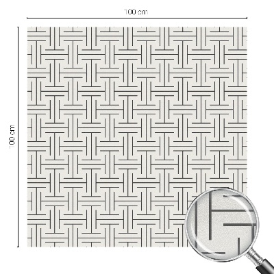 Szimmetrikus fonat Üvegfólia ablakra