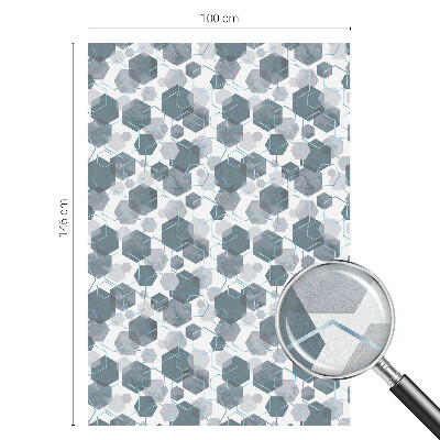 Geometriai hatszögek Öntapadós üvegfólia vitrázs mintával