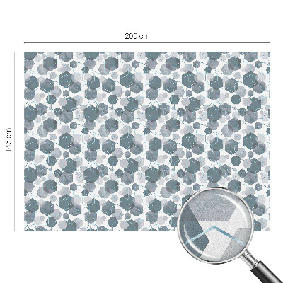 Geometriai hatszögek Öntapadós üvegfólia vitrázs mintával