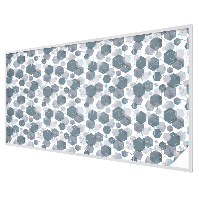 Geometriai hatszögek Öntapadós üvegfólia vitrázs mintával