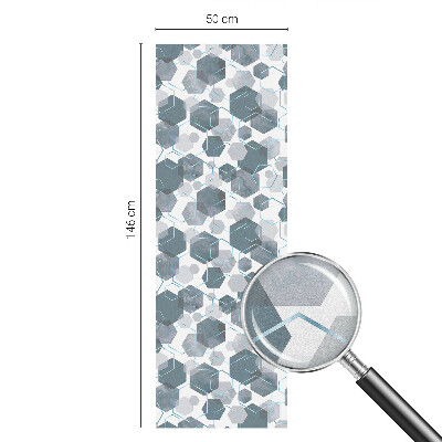 Geometriai hatszögek Öntapadós üvegfólia vitrázs mintával