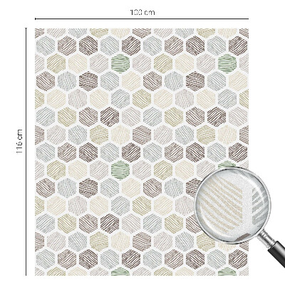 Geometriai hullámok Üvegfólia ablakra