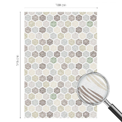 Geometriai hullámok Üvegfólia ablakra