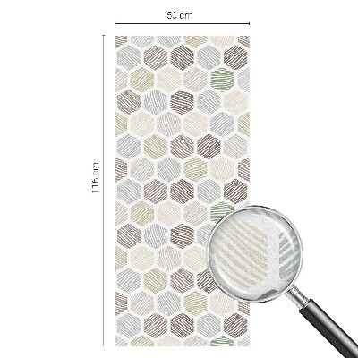 Geometriai hullámok Üvegfólia ablakra