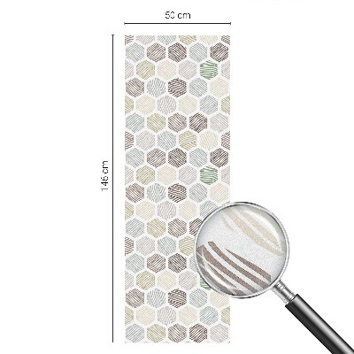 Geometriai hullámok Üvegfólia ablakra