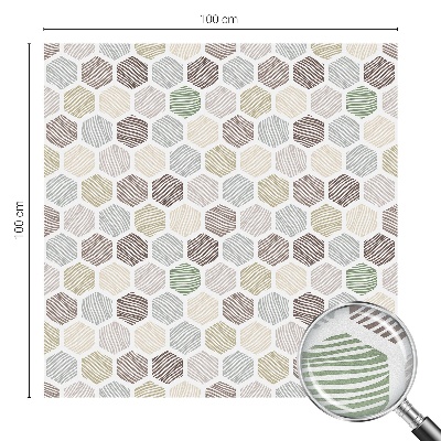 Geometriai hullámok Üvegfólia ablakra