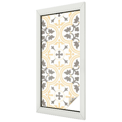 Növényi minták Öntapadós ablakfólia ólomüveg mintával